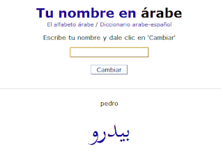 cambiar traducido en arabe de nombres
